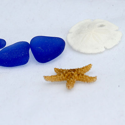 Sea Glass and locket items